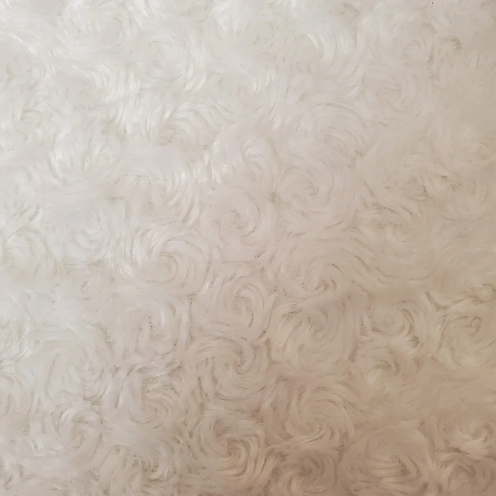BABY ASPEN White Rosette Satin‎ Trim Plush Baby Blanket Soft Green  Back
